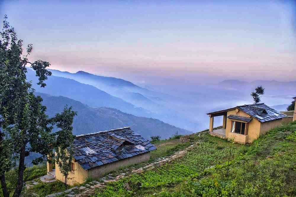 Goat village, Nag Tibba, Uttarakhand