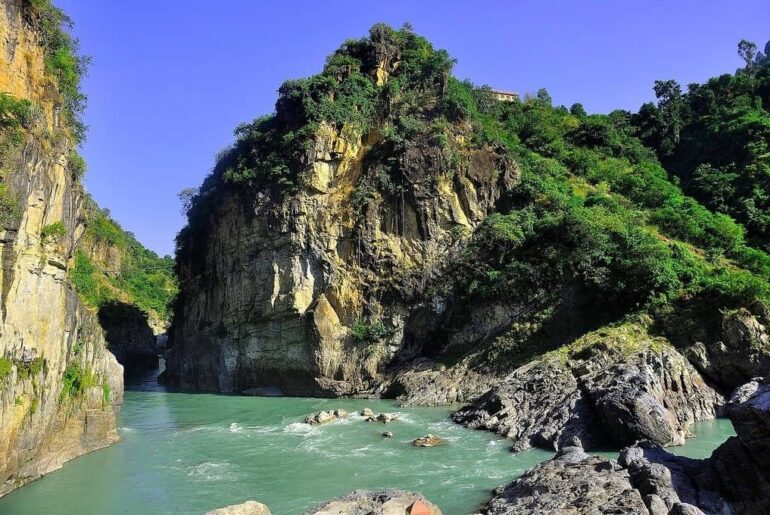 Alaknanda River Koteshwar Mahadev temple Rudraprayag