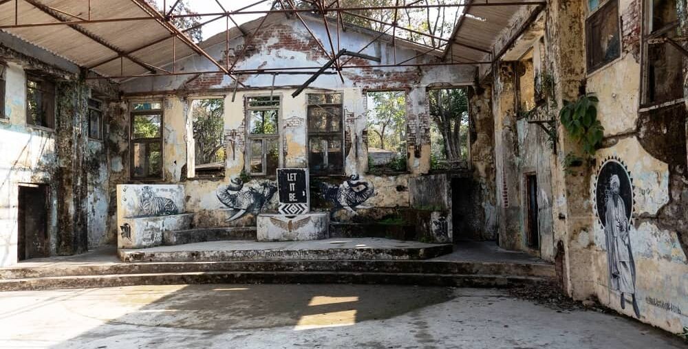 Yoga Hall at Beatles Ashram Rishikesh