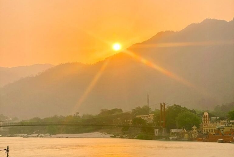 Sunrise in Rishikesh
