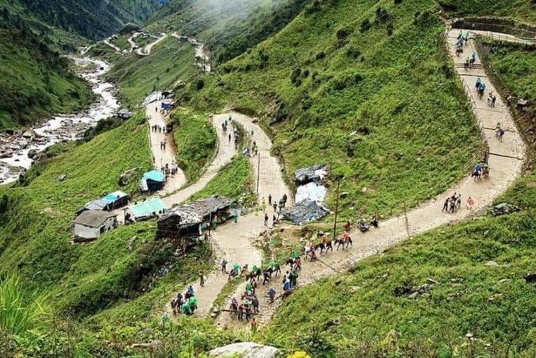 Kedarnath Trek Route Picture