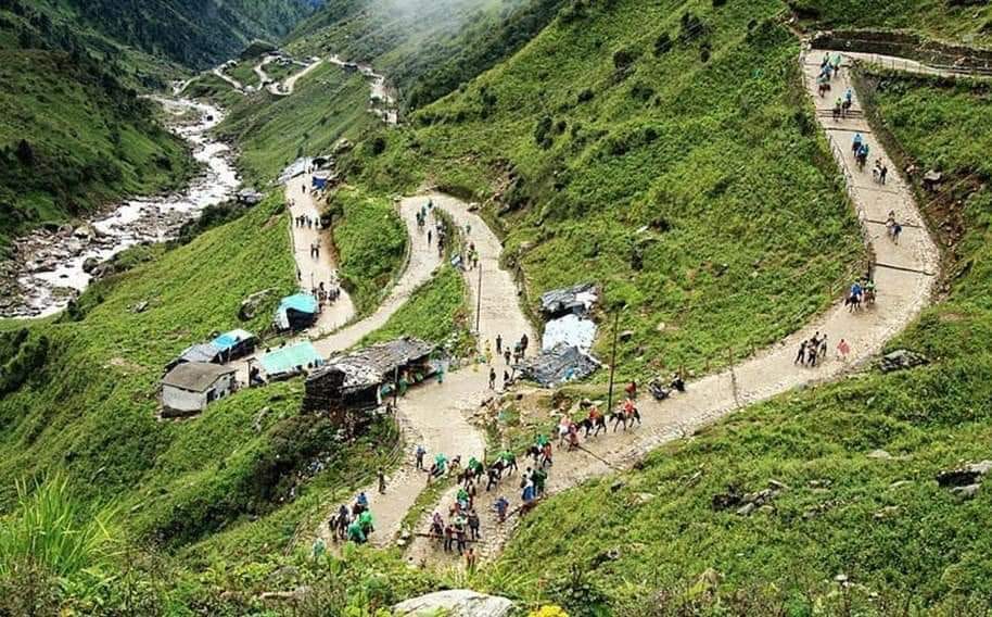 Kedarnath Trek Route Picture