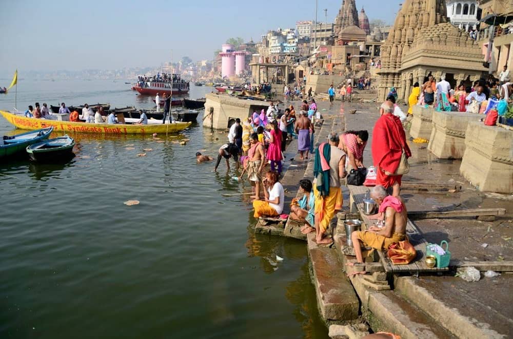 Ghats in Varanasi Uttar Pradesh India