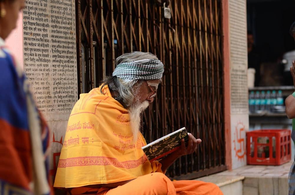 Streets life in Varanasi Kashi India