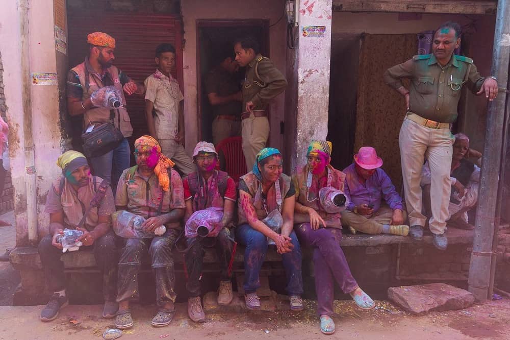 Holi in Virndvan India