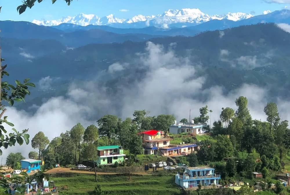 View of the Himalayas