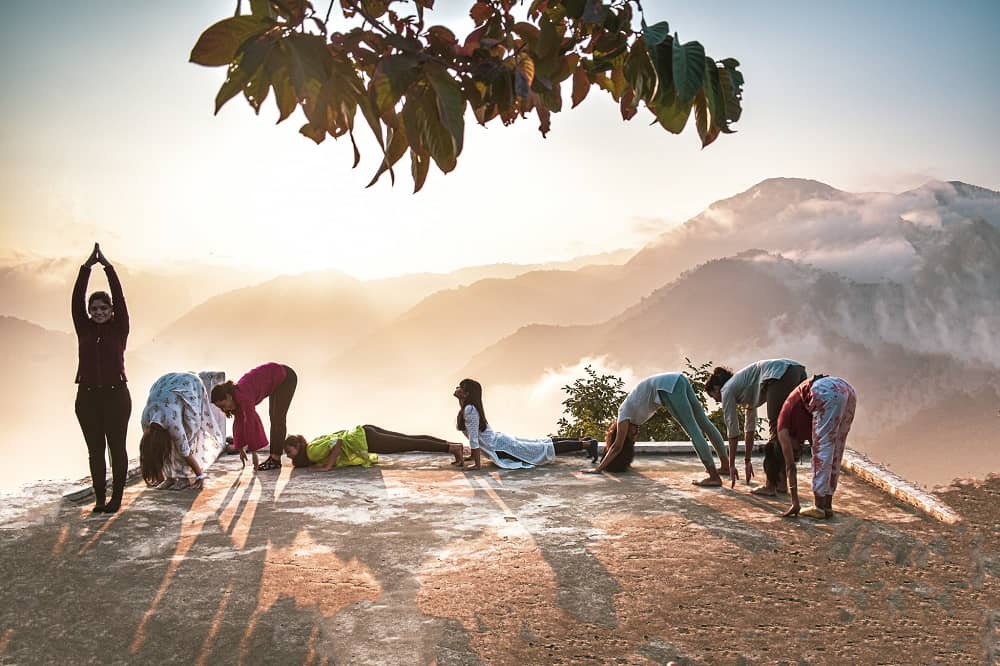 Yoga at Temple Premises