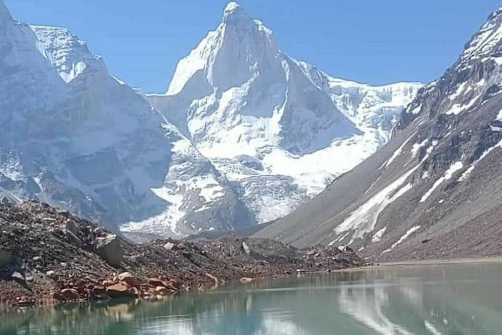 Kedartal Shiva Lake in the Himalayas