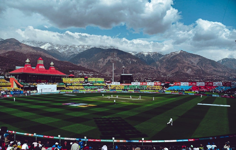 Dharamshala Cricket Stadium in India