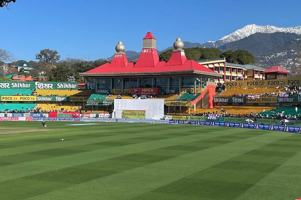 Dharamshala Cricket Stadium in India