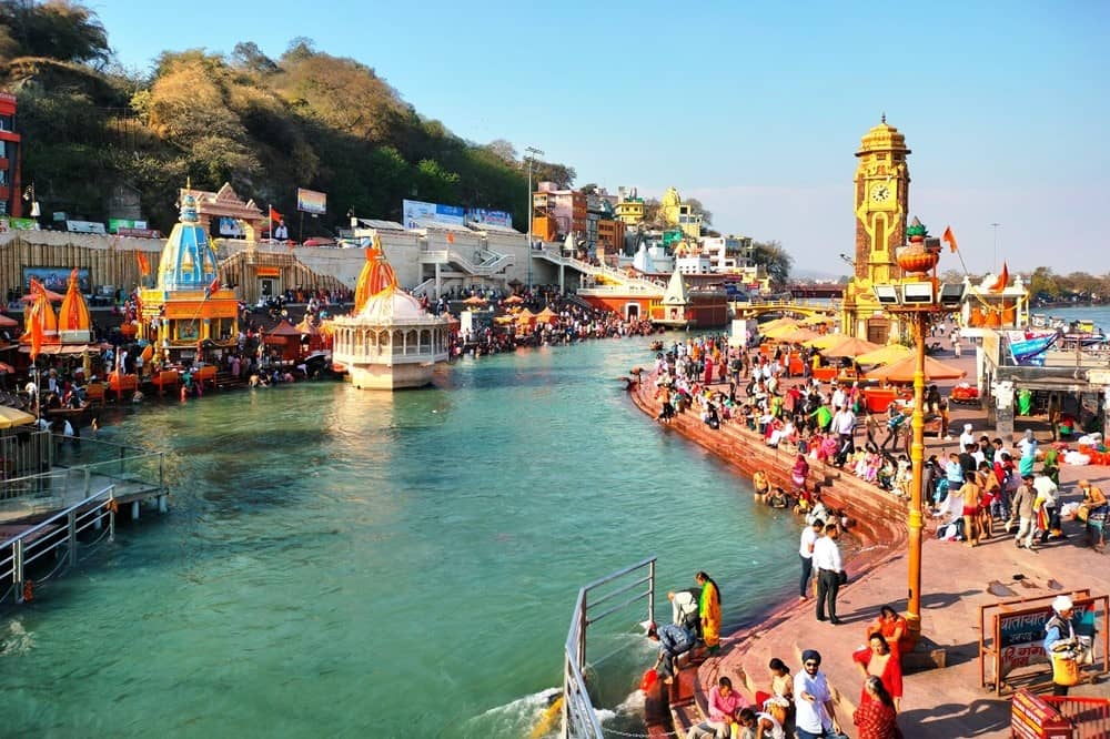 Bathing Ritual Haridwar Uttarakhand India