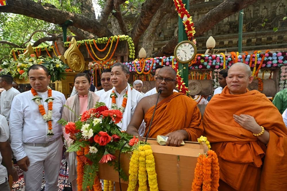 Sri Lankan Monks in Bodhgaya