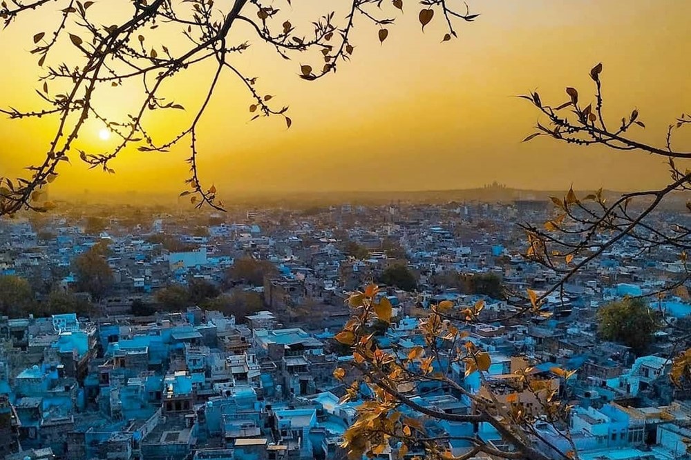 Sunrise in Rajasthan Blue city of Jodhpur