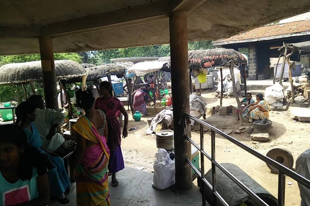 Local Fish Seller at Hogenakkal Falls