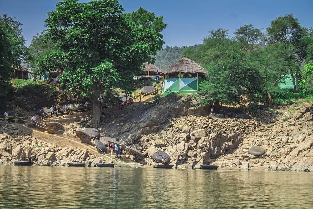 Riding Point at Hogenakkal Falls