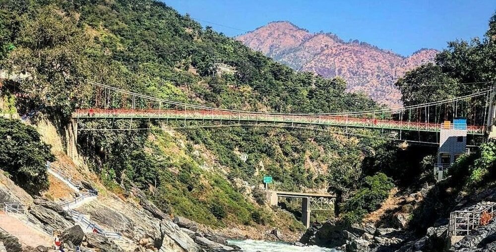 Suspension Bridge over Bhagirathi River Devprayag