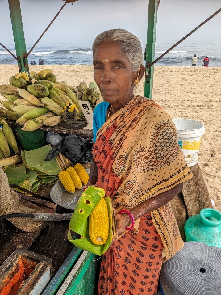 Snack Seller Marina Beach