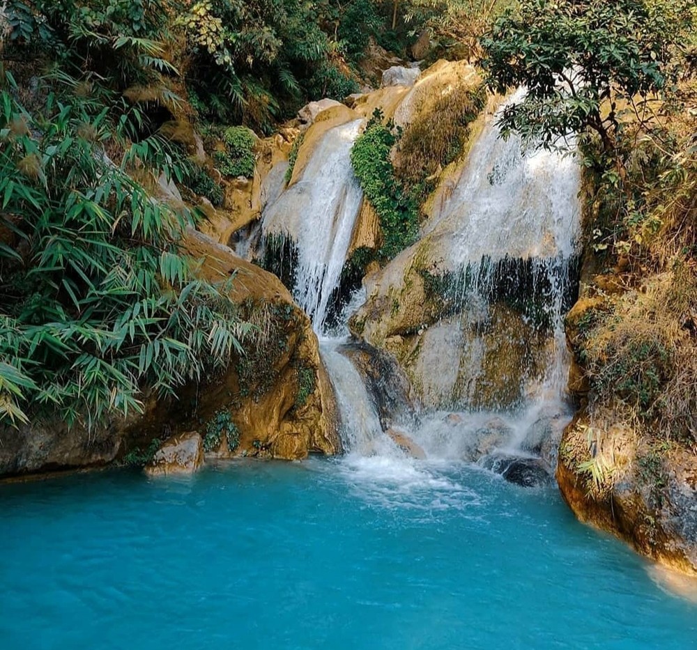 First Level of Neer Garh Waterfall Nearest Waterfall from Delhi