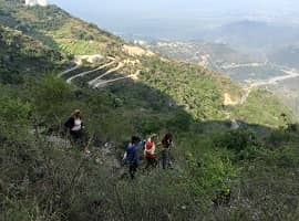 downhill trek from kunjapuri