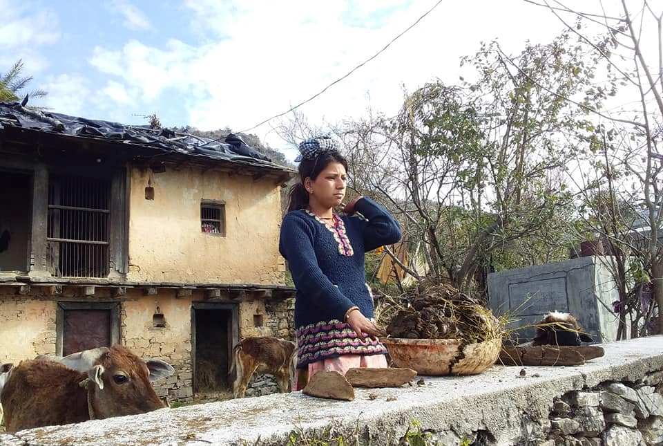 Barkot Village at Kunjapuri Temple