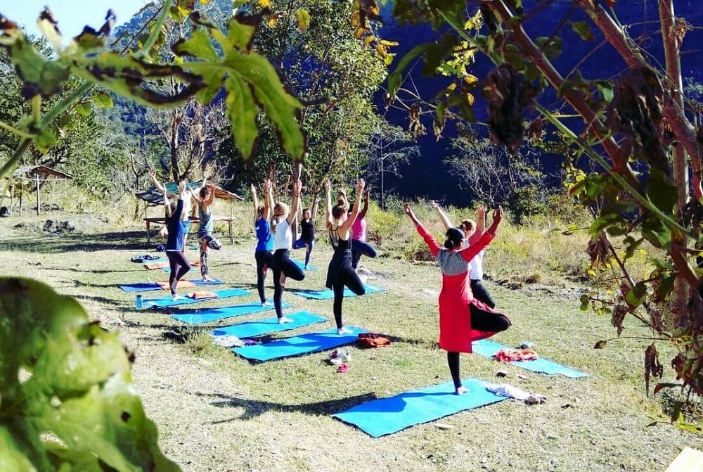 Yoga Practice in the Himalayas 