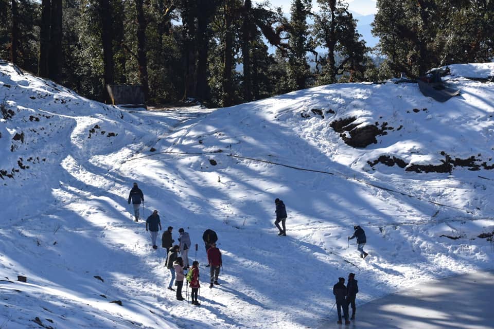 During winter Brahmatal Trek