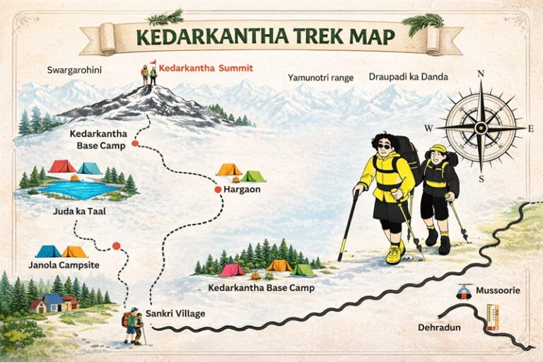 Kedarkantha Trek Route