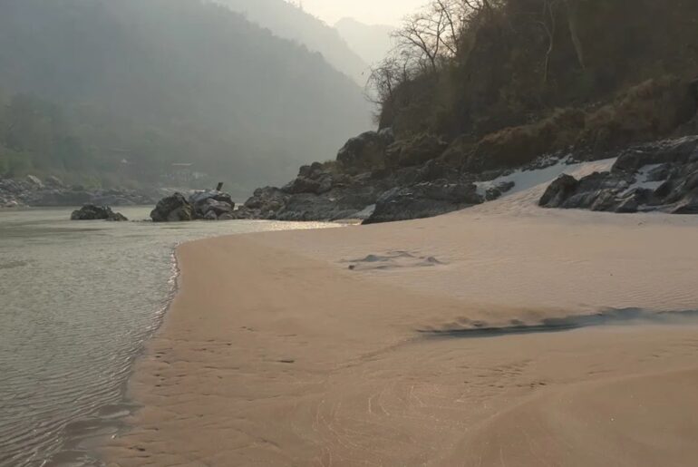 Ganga Beach in Rishikesh