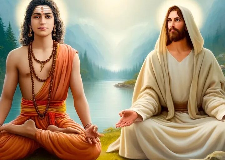 Mahavatar Babaji with Jesus