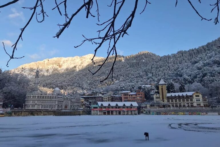 snow in nainital