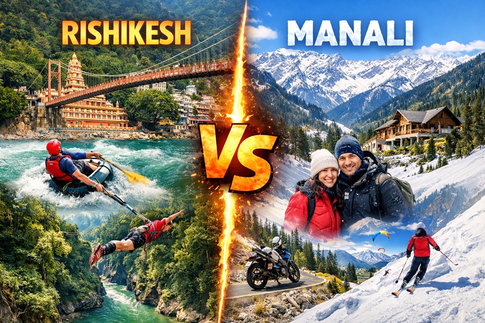 Rishikesh vs Manali
