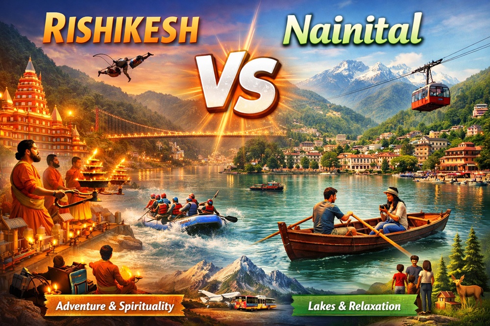 Rishikesh vs Nainital