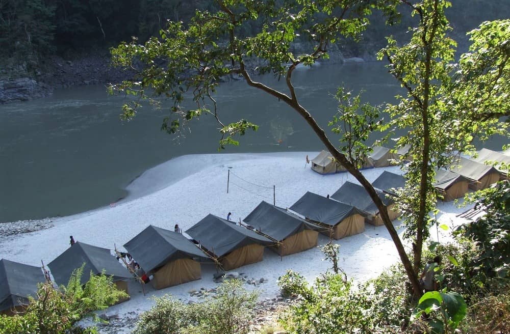 Beach Camping in Rishikesh