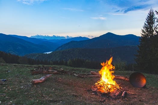 bonfire in the Himalaya