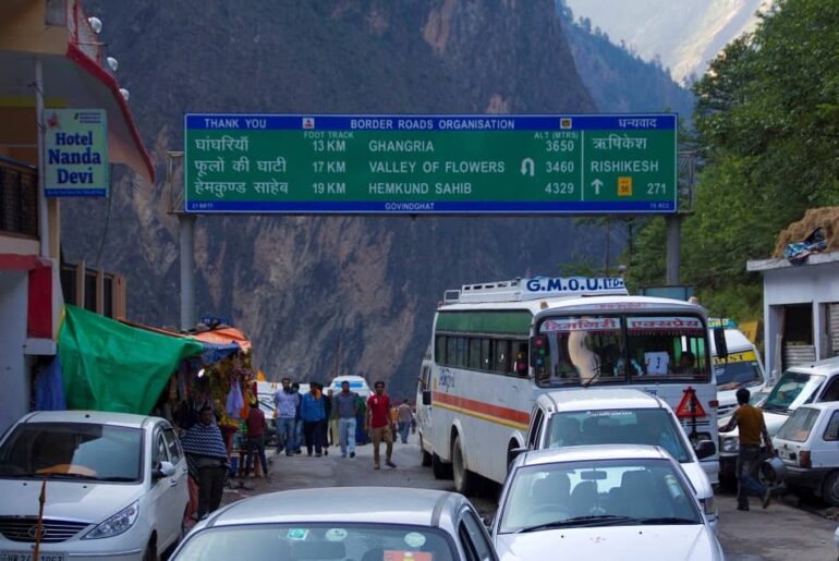 Ghangariya to Hemkund Sahib and Valley of flower Trek Route