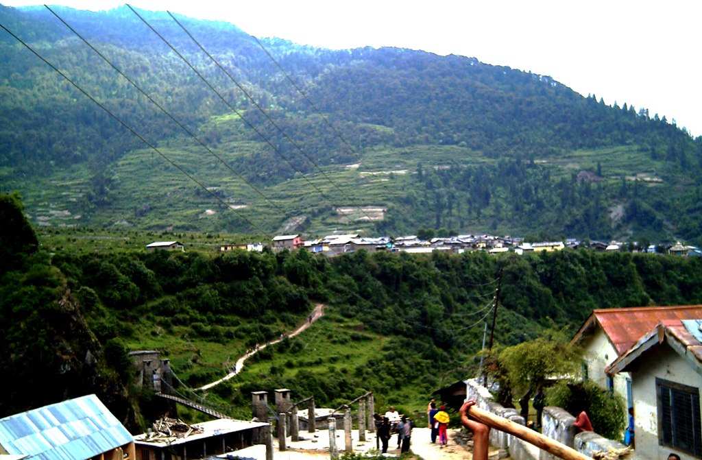 Kharsali village - on way to Yamunotri, all the priests of the temple reside here during the winters