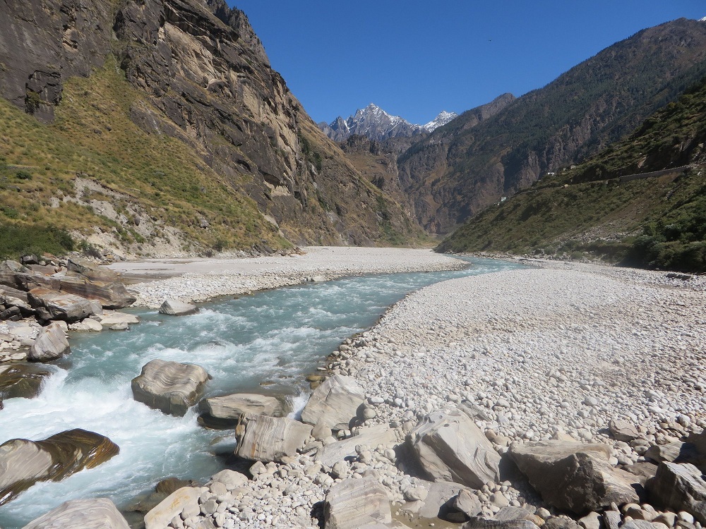 The Dhauli Ganga River passing by Lata Village