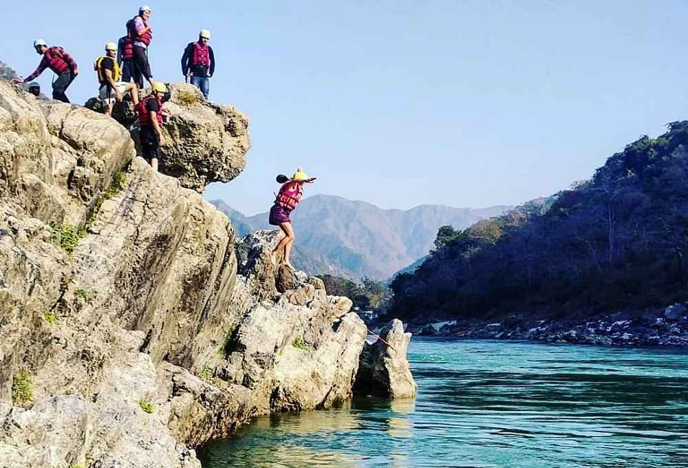 Cliff Jumping- Rishikesh