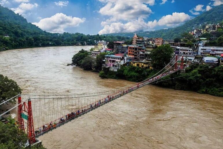 Rishikesh in July and in August