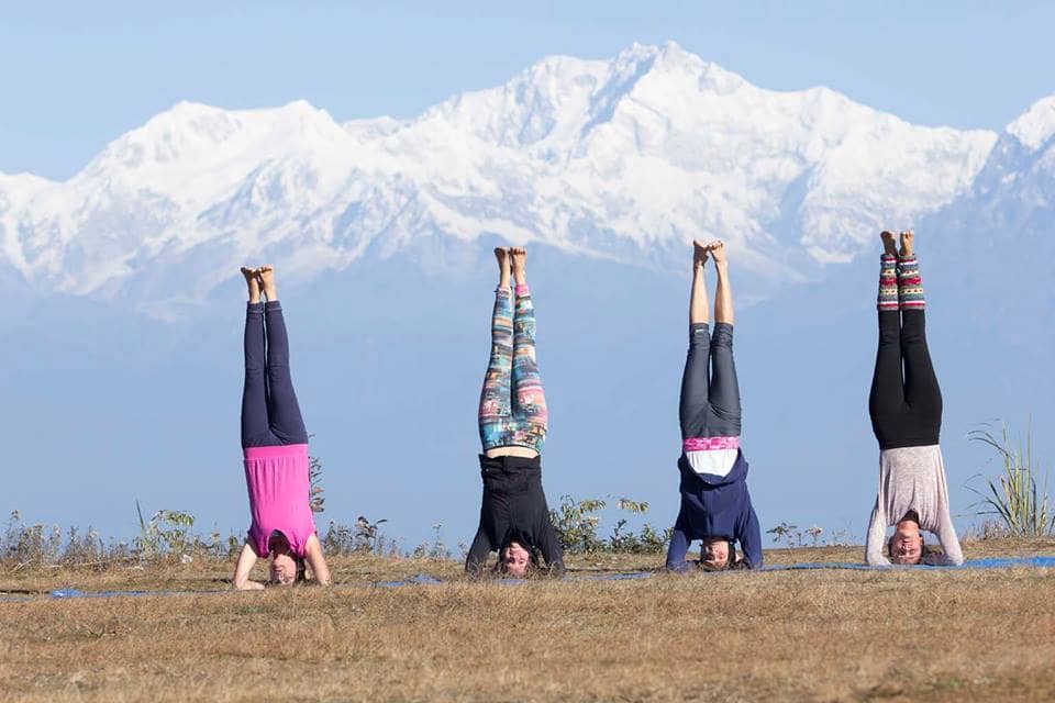 Morning Yoga in the Himalayas Rishikesh