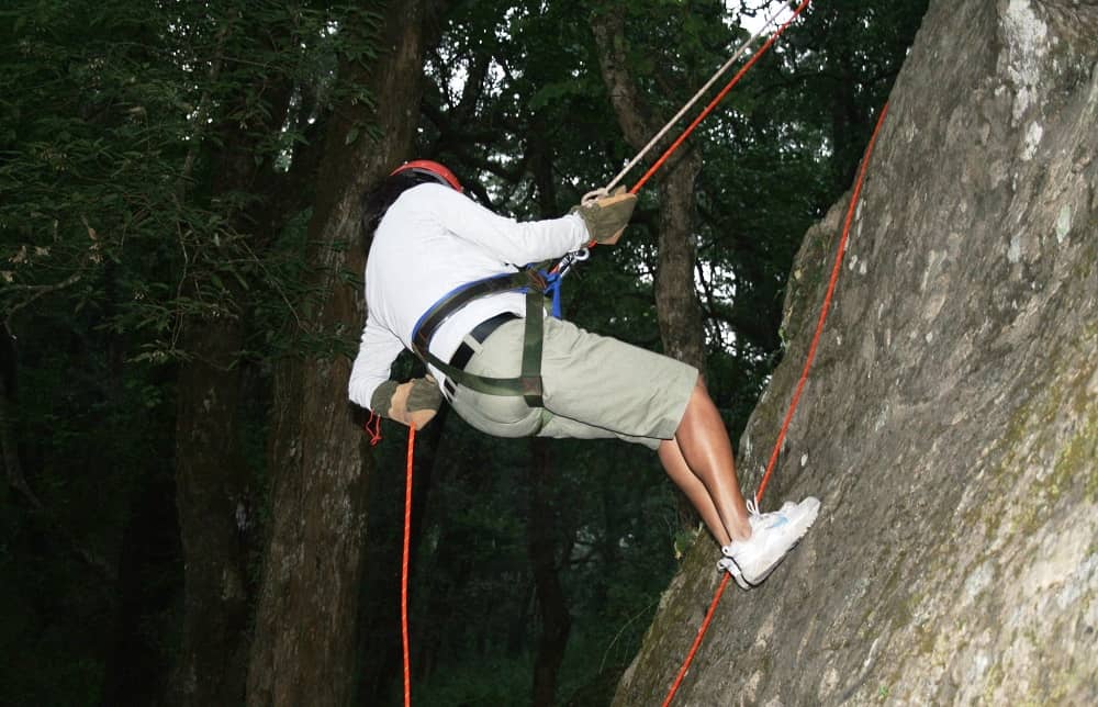 Rappeling Rishikesh