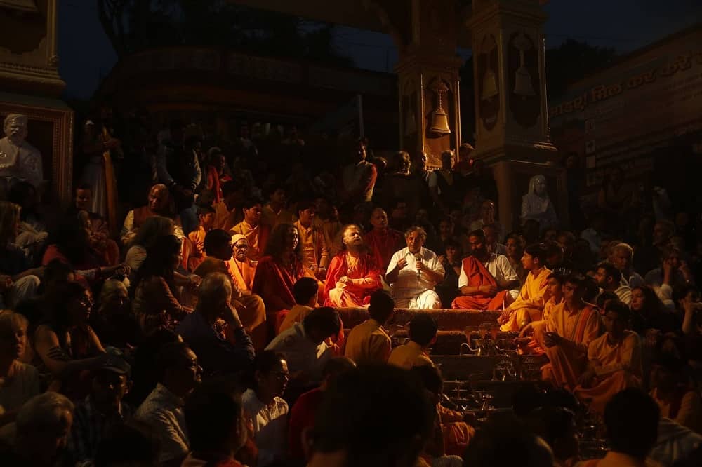 Ganga Aarti Rishikesh at Parmarth Niketan Uttarakhand
