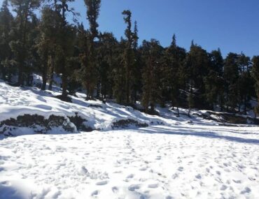 Snowfall in Rishikesh