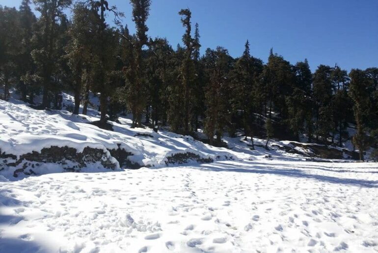 Snowfall in Rishikesh