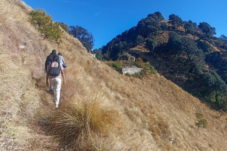 Khait Parvat Trek is a famous mountain situated in Ghansali