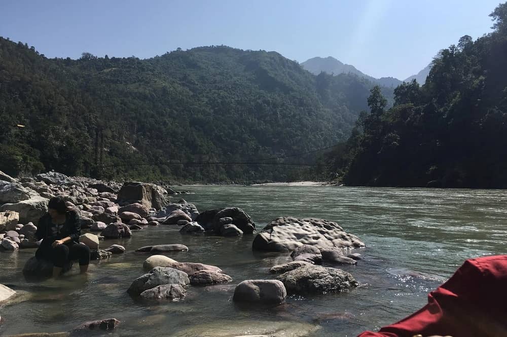 River Bank at Vashishta Cave