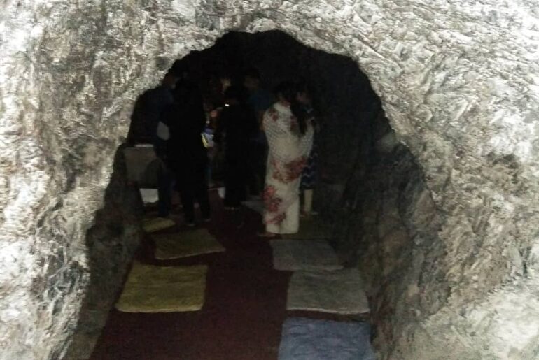 mantra deditation at Vashistha Cave