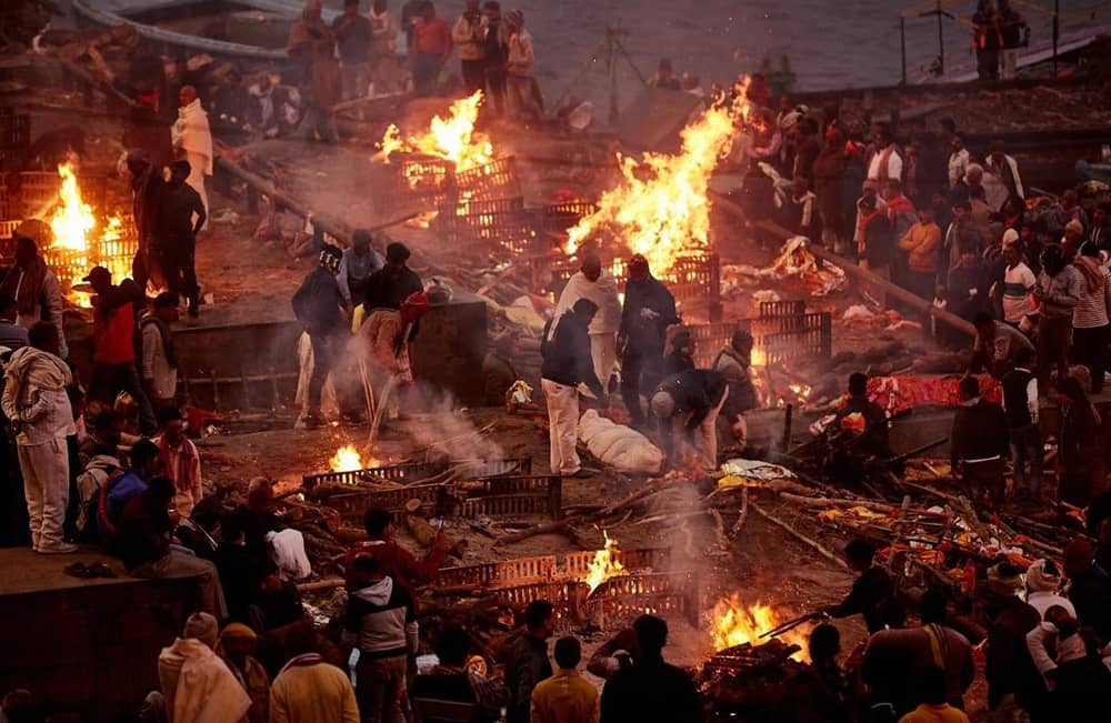 Burning Ghat Varanasi India