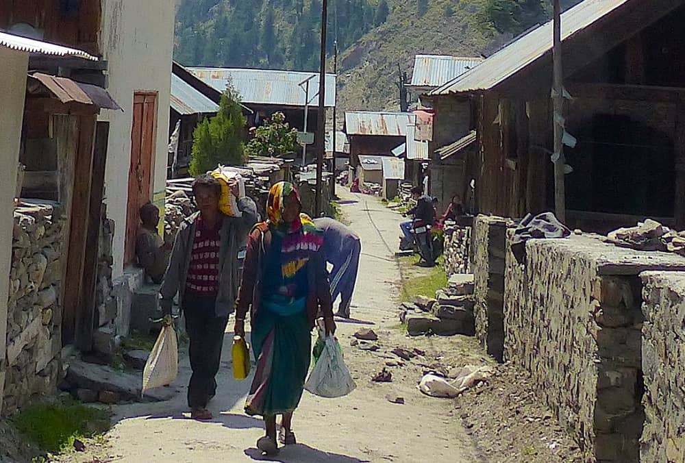 Harsil Village in Uttarakhand India