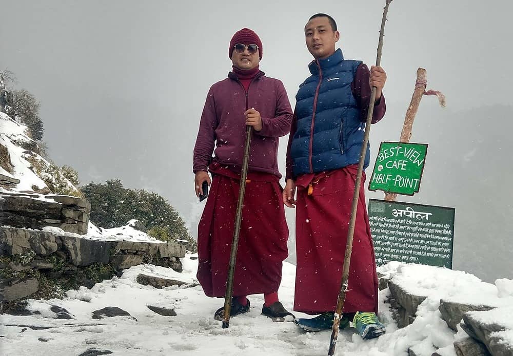 Snow in Mcleodganj on Triund Trail